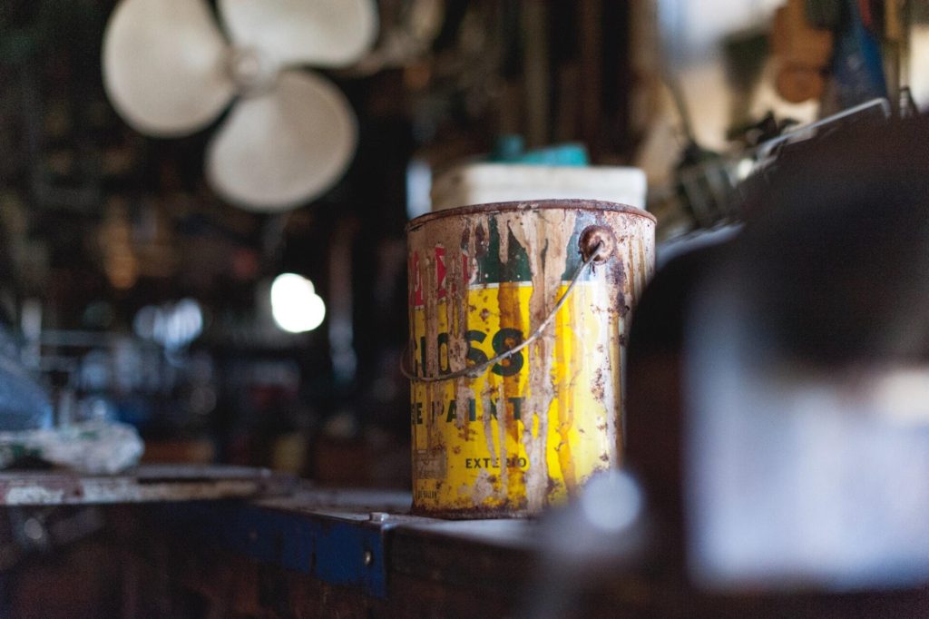 can of used paint